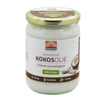 МАТИСЪН БИО КОКОСОВО МАСЛО 500 мл / MATTISSON HEALTHSTYLE BIO COCONUT OIL