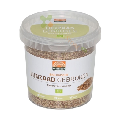 МАТИСЪН БИО ЛЕНЕНО СЕМЕ (СМЛЯНО) 300 г / MATTISSON HEALTHSTYLE ORGANIC FLAX SEED (GROUND) 
