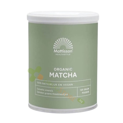 МАТИСЪН БИО МАТЧА прах 125 г / MATTISSON HEALTHSTYLE BIO MATCHA powder