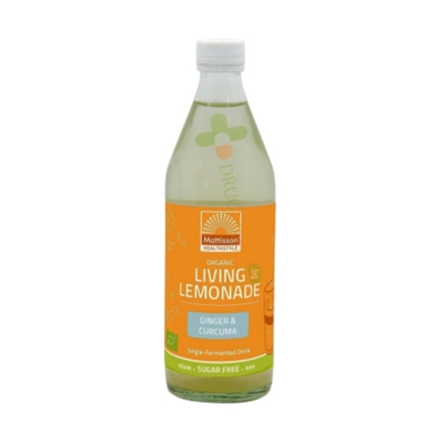 МАТИСБИО ЖИВА ЛИМОНАДА С ДЖИНДЖИФИЛ И КУРКУМА 500 мл / MATTISSON HEALTHSTYLE BIO LIVING LEMONADE WITH GINGER AND CURCUMA