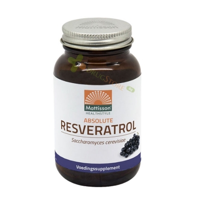 МАТИСЪН РЕСВЕРАТРОЛ С ГРОЗДОВО СЕМЕ И ШИПКА капсули 60 броя / MATTISSON HEALTHSTYLE RESVERATROL VERI-TE 