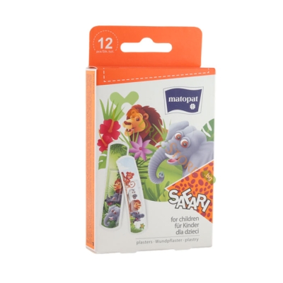 МАТОПАТ ПЛАСТИР ЗА ДЕЦА САФАРИ 12 броя / MATOPAT SAFARI KIDS PLASTER