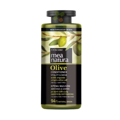 МЕА НАТУРА БАЛСАМ С МАСЛИНА ЗА  ВСЕКИ ТИП КОСА 300 мл / MEA NATURA OLIVE CONDITIONER VITALITY & SHINE 