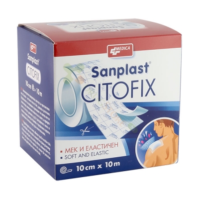 САНПЛАСТ ЦИТОФИКС 10 см x 10 м / SOPHARMA MEDICA SANPLAST CITOFIX