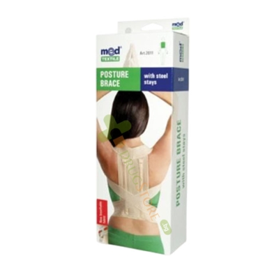 МЕДТЕКСТИЛ КОРЕКТОР С 2 ТВЪРДИ РЕБРА РАЗМЕР M / MEDTEXTILE POSTURE BRACE 2 ELASTIC WITH STAYS SIZE M