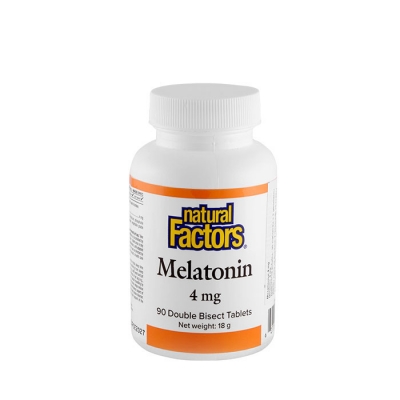 МЕЛАТОНИН таблетки 4 мг 90 броя / NATURAL FACTORS MELATONIN