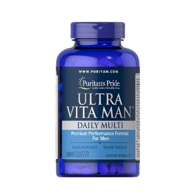 ФОРМУЛА МУЛТИВИТАМИНИ ЗА МЪЖЕ каплети 180 броя / PURITAN'S PRIDE ULTRA VITA MEN DAILY MULTI