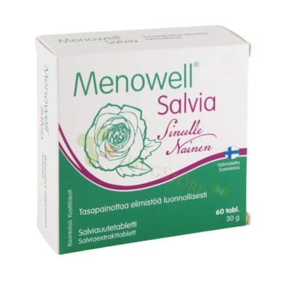 МЕНОУЕЛ САЛВИЯ таблетки 60 броя / HANKINTATUKKU OY MENOWELL SALVIA