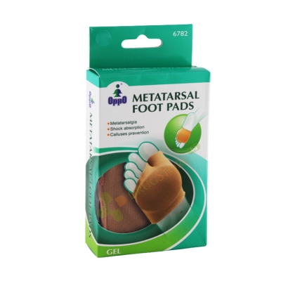 МЕТАТАРЗАЛНА ПОДЛОЖКА С ГЕЛ модел 6782 размери S/M, L/XL / OPPO METATARSAL FOOT PADS model 6782 sizes S/M, L/XL