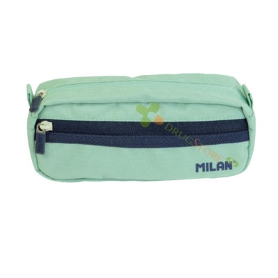 МИЛАН 1918 НЕСЕСЕР С 2 ЦИПА ЗЕЛЕН / MILAN 1918 PENSILCASE WITH 2 ZIPPERS GREEN 