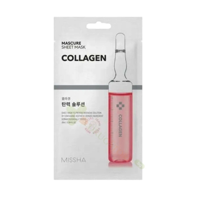 МИША ШИЙТ МАСКА ЗА ЛИЦЕ С КОЛАГЕН / MISSHA MASCURE FIRMING SOLUTION SHEET MASK (COLLAGEN)