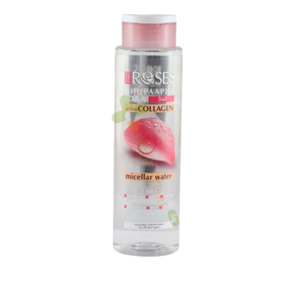 МИЦЕЛАРНА ВОДА 3 В 1 ACTIVE COLLAGEN 400 мл / NATURE OF AGIVA ROSES ACTIVE COLLAGEN MICELLAR WATER 3 IN 1
