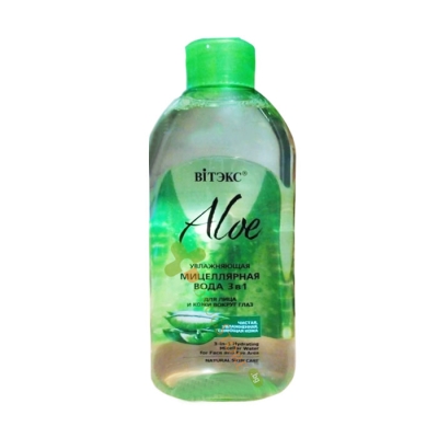 МИЦЕЛАРНА ВОДА ЗА ЛИЦЕ И ОЧИ С АЛОЕ 3 В 1 400 мл / VITEX MICELLAR WATER FOR FACE AND EYES WITH ALOE 3 IN 1 