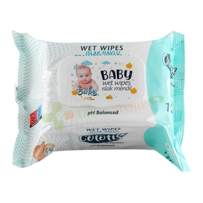 МОКРИ КЪРПИ КОЛОТИС БЕБЕ 120 броя / COLOTIS WET WIPES COLOTIS BABY
