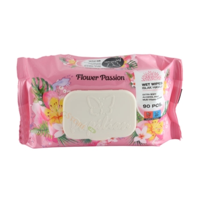 МОКРИ КЪРПИ ПАПИЛИОН ФЛАУЪР ПЕШЪН 90 броя / WET WIPES PAPILION FLOWER PASSION