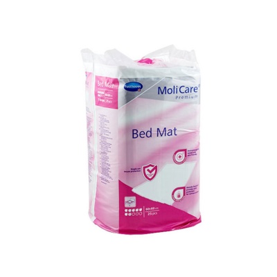 МОЛИКЕЪР ЧАРШАФИ 60 см. х 60 см. 25 броя / MOLI CARE PREMIUM BED MAT 60 cm. х 60 cm.