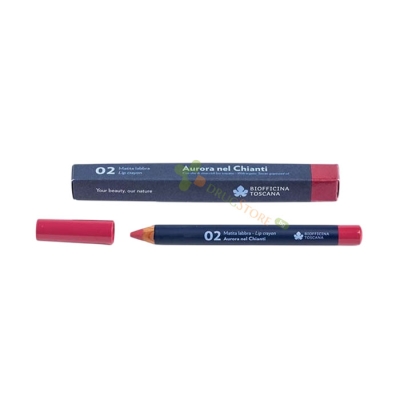 МОЛИВ-ЧЕРВИЛО ЗА УСТНИ AURORA DEL CHIANTI 02 / BIOFFICINA TOSCANA LIP PENCIL LIMIT EDITION AURORA DEL CHIANTI 02