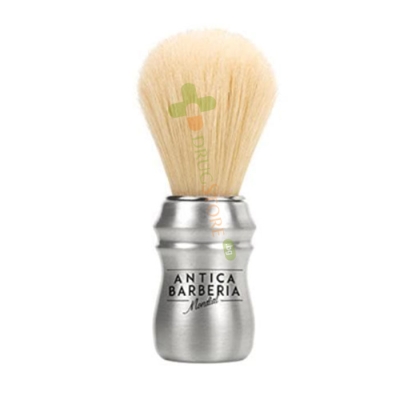 ЧЕТКА ЗА БРЪСНЕНЕ ОТ ЕСТЕСТВЕН СВИНСКИ КОСЪМ С АЛУМИНИЕВА ДРЪЖКА / MONDIAL SHAVING BRUSH MADE OF BLEACHED PORK HAIR
