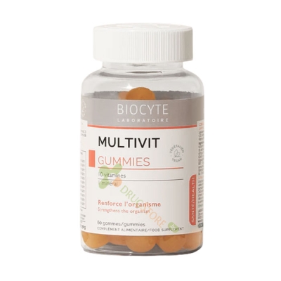 МУЛТИВИТ ГЪМИС желирани бонбони 60 броя / BIOCYTE MULTIVIT GUMMIES gummies 