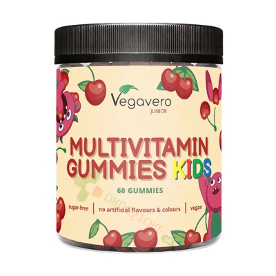 МУЛТИВИТАМИНИ ЗА ДЕЦА желирани мечета 60 броя / VEGAVERO MULTIVITAMIN FOR KIDS gummies