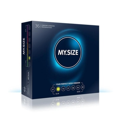 ПРЕЗЕРВАТИВИ МАЙ САЙЗ 49 мм. 36 броя / MY SIZE CONDOMS 49 mm.