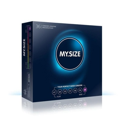 ПРЕЗЕРВАТИВИ МАЙ САЙЗ 69 мм. 36 броя / MY SIZE CONDOMS 69 mm.