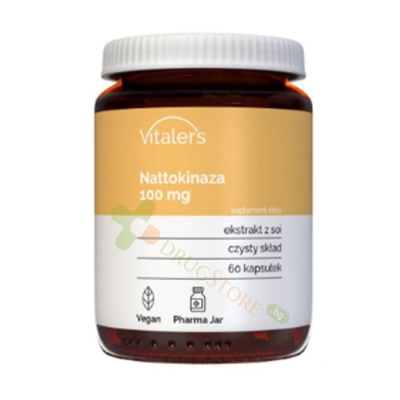 НАТОКИНАЗА капсули 100 мг 60 броя / VITALER'S NATTOKINASE 