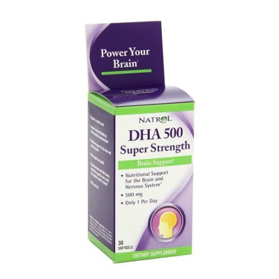 НАТРОЛ DHA СУПЕР СИЛЕН капсули 500 мг. 30 броя / NATROL DHA SURER 500 mg.