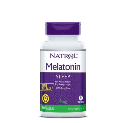 НАТРОЛ МЕЛАТОНИН TR таблетки със забавено освобождаване 1 мг. 90 броя / NATROL MELATONIN TR 