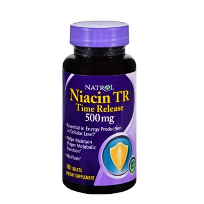 НАТРОЛ НИАЦИН таблетки 500 мг. 100 броя / NATROL NIACIN TR 500 mg.