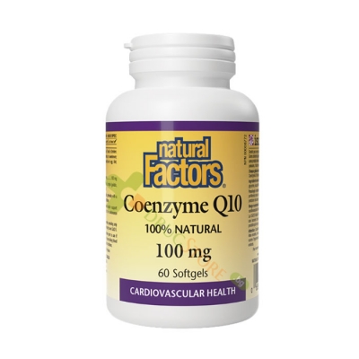 КОЕНЗИМ Q10 капсули 100 мг 60 броя / NATURAL FACTORS COENZYME Q10 