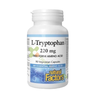 L-ТРИПТОФАН капсули 220 мг 90 броя / NATURAL FACTORS L-TRIPTOPHAN