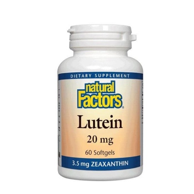 НАТУРАЛ ФАКТОРС ЛУТЕИН капсули 20 мг. 60 броя / NATURAL FACTORS LUTEIN