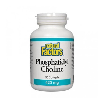 НАТУРАЛ ФАКТОРС ФОСФАТИДИЛХОЛИН капсули 420 мг 90 броя / NATURAL FACTORS PHOSPHATIDYL CHOLINE 