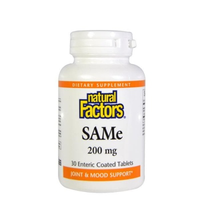 НАТУРАЛ ФАКТОРС САМ - Е таблетки 200 мг. 30 броя / NATURAL FACTORS SAME