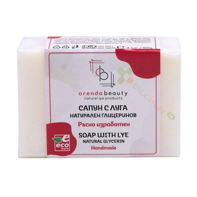 НАТУРАЛЕН ГЛИЦЕРИНОВ САПУН С ЛУГА 100 г / ORENDA BEAUTY NATURAL GLYCERIN SOAP WITH LYE 