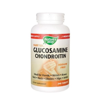 ГЛЮКОЗАМИН ХОНДРОИТИН таблетки 820 мг. 240 броя /  NATURE'S WAY CLUCOSAMINE CHONDROITIN