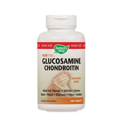 ГЛЮКОЗАМИН ХОНДРОИТИН таблетки 820 мг. 160 броя / NATURE'S WAY CLUCOSAMINE CHONDROITIN