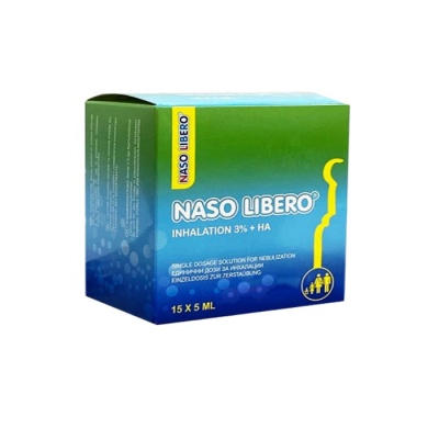 НАЗО ЛИБЕРО ИНХАЛАЦИИ 3% + НА дози 5 мл. 15 броя  / NASO LIBERO INHALATION 3% + HA