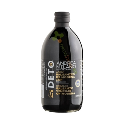 НЕФИЛТРИРАН БАЛСАМОВ ОЦЕТ ОТ МОДЕНА, БИО 500 мл / ANDREA MILANO ORGANIC BALSAMIC VINEGAR OF MODENA 