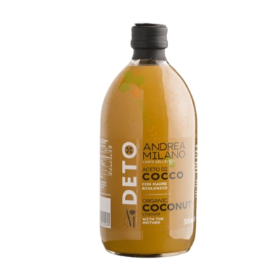 НЕФИЛТРИРАН ОЦЕТ ОТ КОКОС, БИО 500 мл / ANDREA MILANO ORGANIC COCONUT VINEGAR