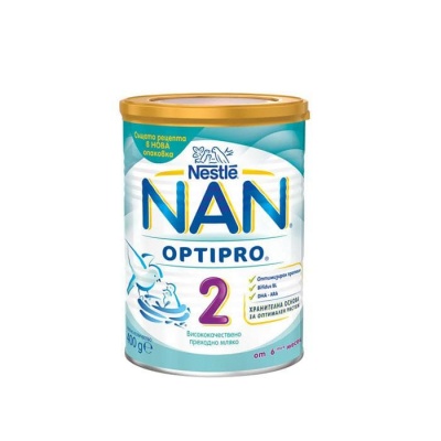 НЕСТЛЕ НАН 2 ОПТИПРО 6+ месеца 400 грама / NESTLE NAN 2 OPTIPRO 400 gr.