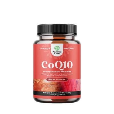 НЕЙЧЪРС КРАФТ CoQ10 течни капсули 100 мг 60 броя / NATURE'S CRAFT COQ10