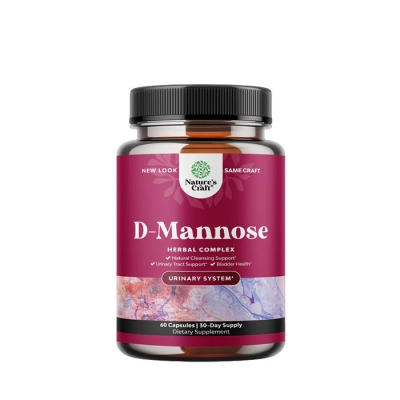 НЕЙЧЪРС КРАФТ D-МАНОЗА капсули 500 мг 60 броя / NATURE'S CRAFT D-MANNOSE