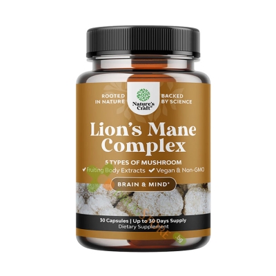 НЕЙЧЪРС КРАФТ КОМПЛЕКС ГЪБИ капсули 30 броя / NATURE'S CRAFT LION'S MANE COMPLEX 
