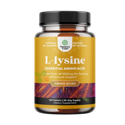 НЕЙЧЪРС КРАФТ L-ЛИЗИН таблетки 100 броя / NATURE'S KRAFT L-LYSINE 