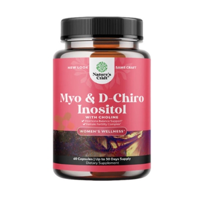 НЕЙЧЪРС КРАФТ МИО + D-ХИРО ИНОЗИТОЛ С ХОЛИН капсули 60 броя / NATURE'S CRAFT MYO + D-CHIRO INOSITOL WITH CHOLINE