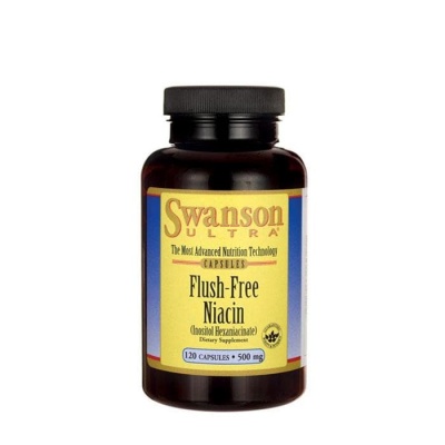 СУОНСЪН НИАЦИН капсули 500 мг. 120 броя / SWANSON FLUSH-FREE NIACIN