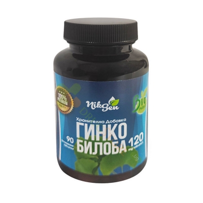 ГИНКО БИЛОБА таблетки 120 мг 90 броя / NIKSEN GINKGO BILOBA