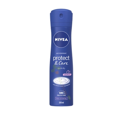 НИВЕА ДЕЗОДОРАНТ ПРОТЕКТ ЕНД КЕЪР ЗА ЖЕНИ 150 мл / NIVEA DEODORANT PROTECT AND CARE FOR WOMEN 